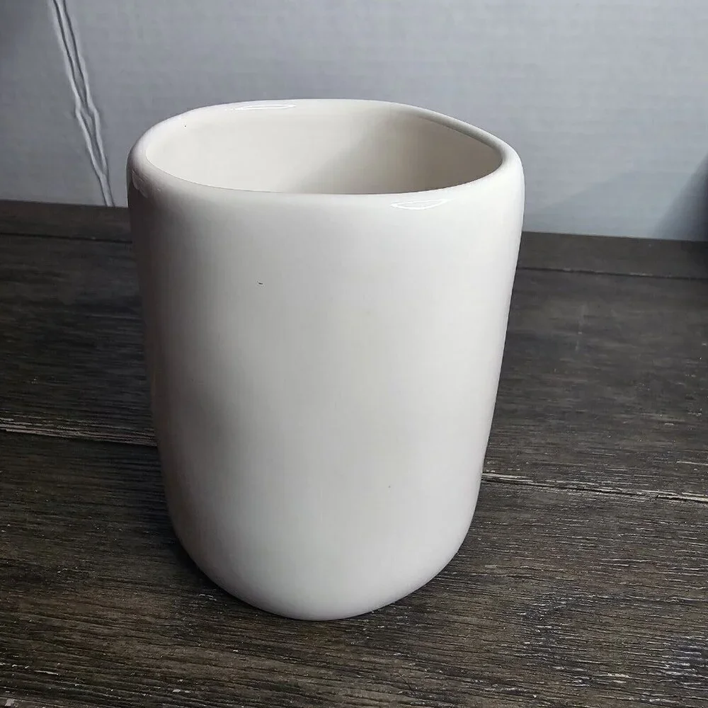 Rae Dunn Artisan Tea Mug Yellow Handle Farmhouse Magenta Basics